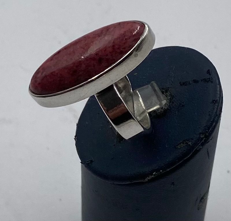 Ring 925 sølv med rosa sten Jarl Verhagen