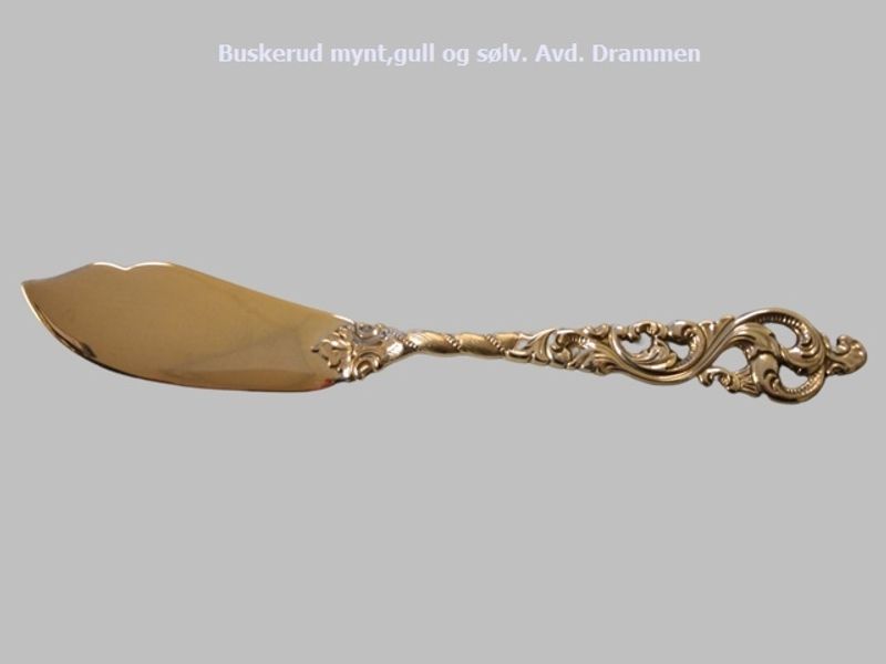 Dobbel rokokko: Smørspade 13,1 cm