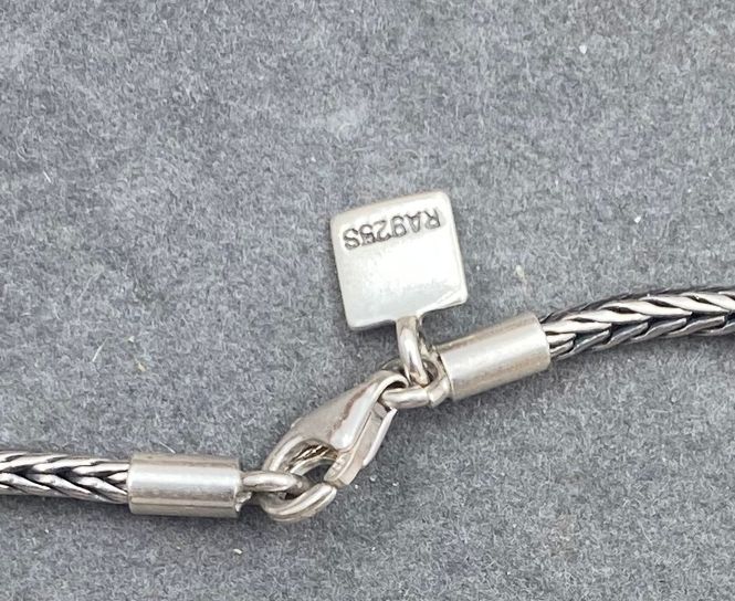 Hovedbilde Oksidert halsekjede og armbånd i 925 sølv fra ...