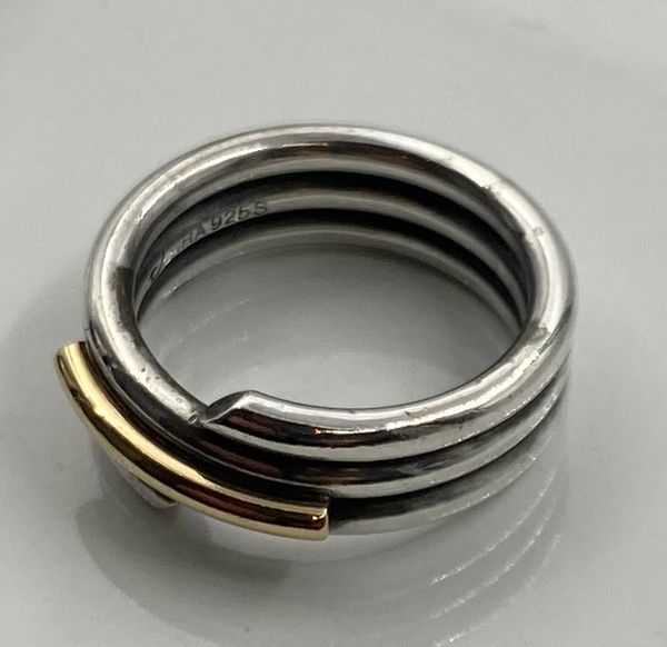 Hovedbilde Ring 925 sølv med forgylt detalj Pia Rauff