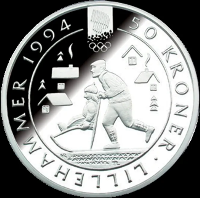 Hovedbilde 50 kr 1992 - Bestefar og barn