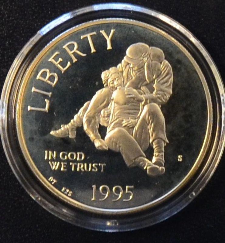 1 Dollar 1995: Civil War Battlefield