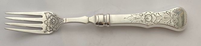 Hovedbilde Flat rose: Fiske gaffel 18,5 cm.