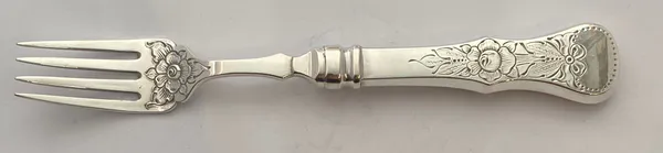 Hovedbilde Flat rose: Fiske gaffel 18,5 cm.
