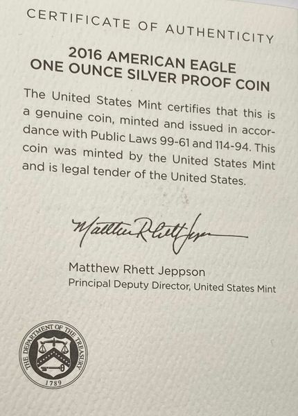 Hovedbilde USA:1 dollar 2016 American Eagle i etui med ...