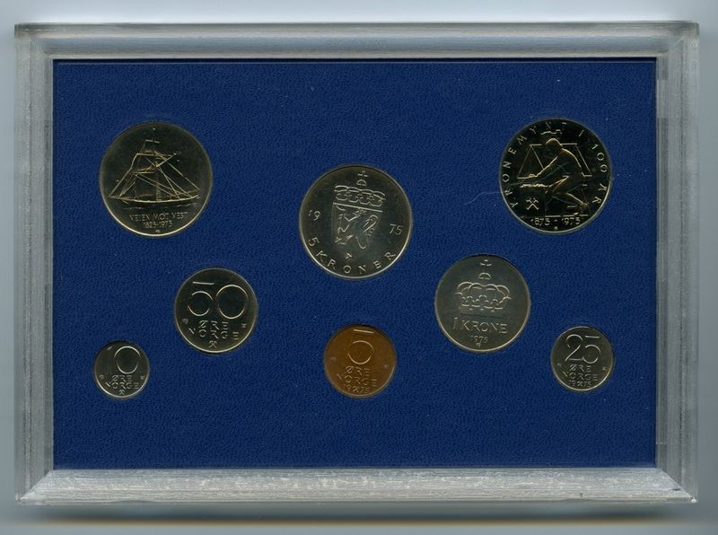 Myntsett 1975 hardplast