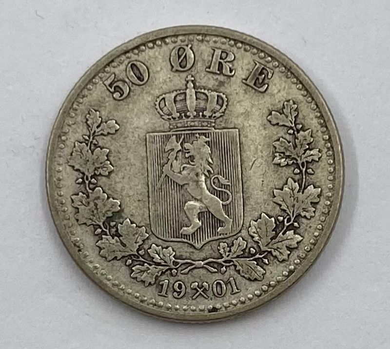 50 øre 1901 kv.1