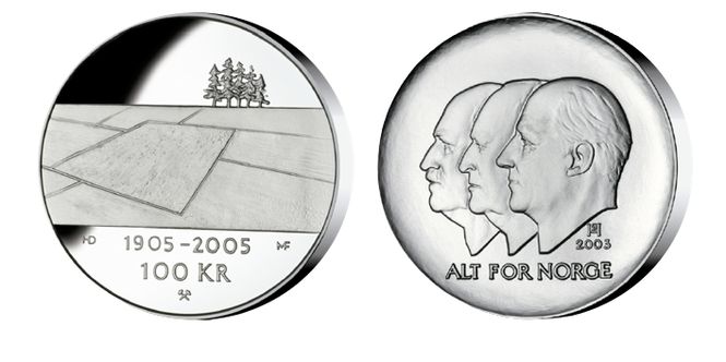 Hovedbilde 100 kr 2003 - Jordbruk. Ligger i orginalt etui ...