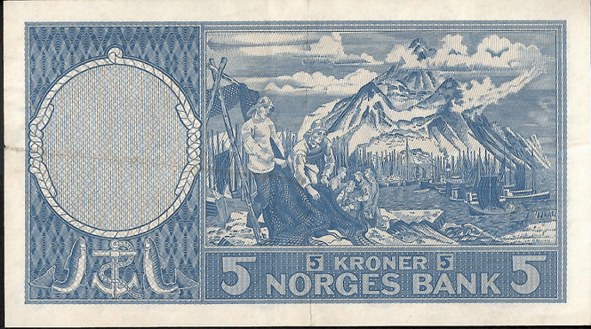 Hovedbilde 5 kr 1955 C.1134103 kv. 1/1+