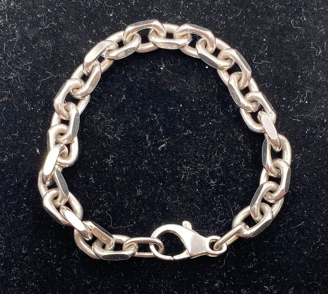 Hovedbilde 925 sølv anker armbånd.
