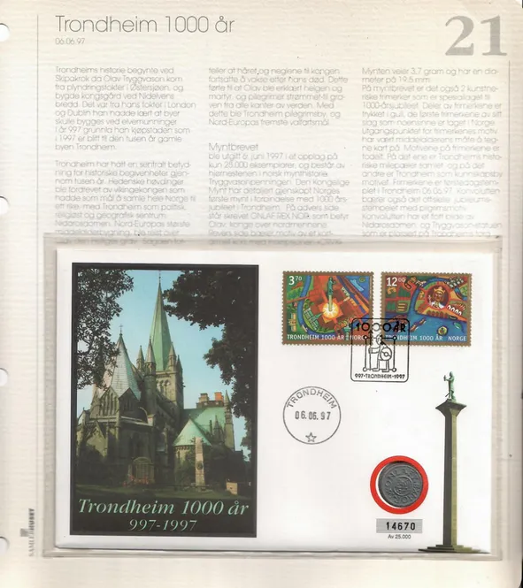 Hovedbilde Samlerhuset Nr 21. Trondheim 1000 år.