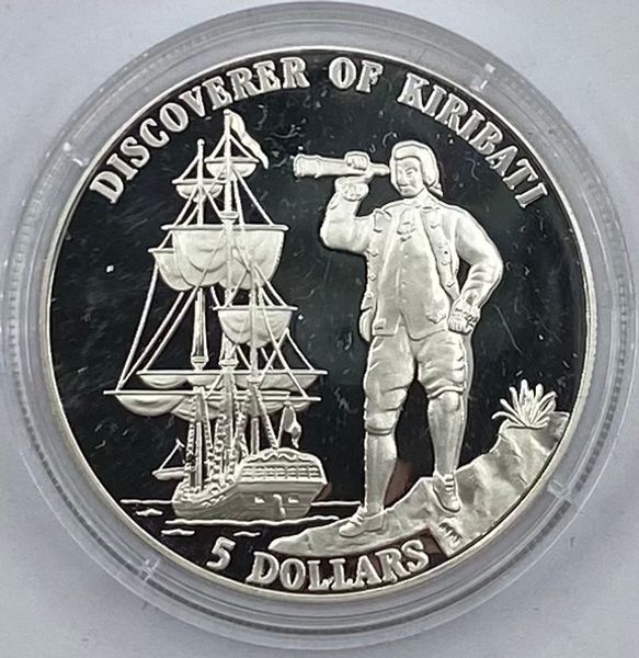 Hovedbilde Kiribati: 5 dollar. Oppdageren av Kiribati