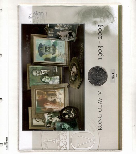 Hovedbilde  Nr 67. Kong Olav V 100 år.