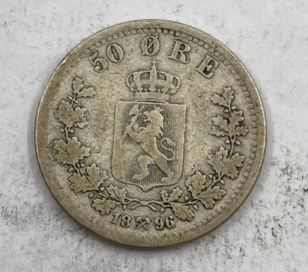 Hovedbilde 50 øre 1896. Kv 1- (1)