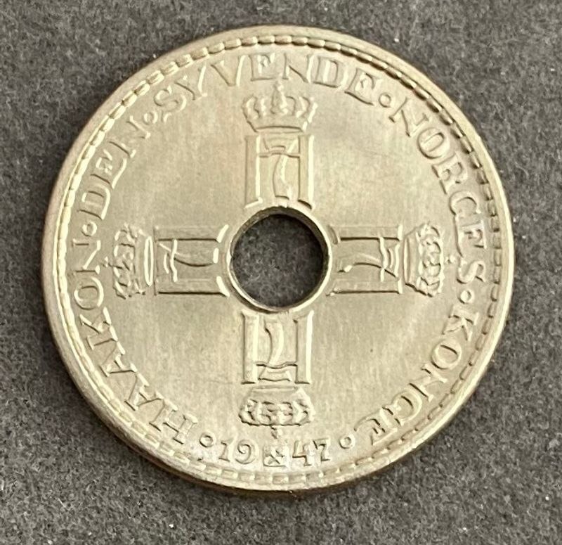 1 kr 1947 kv. UNC