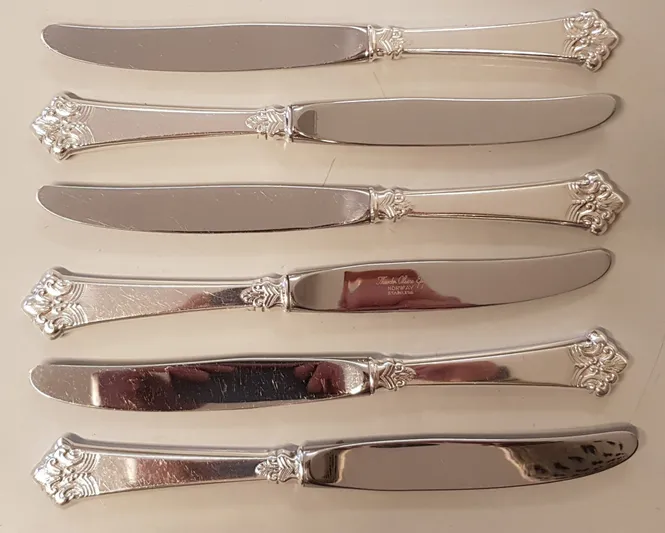 Hovedbilde Anitra: 6 x liten spisekniv med kort skaft 21,7 ...