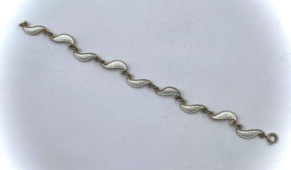 Hovedbilde Armbånd 925 sølv med emalje. A.Nordlie.