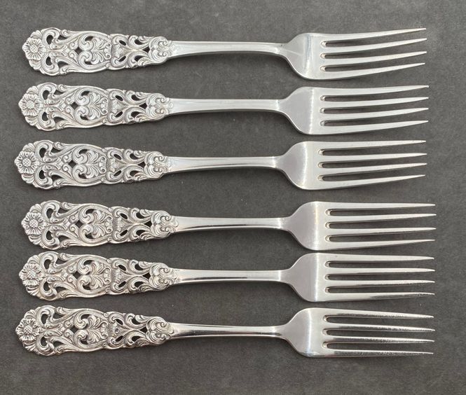 Hovedbilde Valdres: 6 x Liten spisegaffel 17,3 cm.