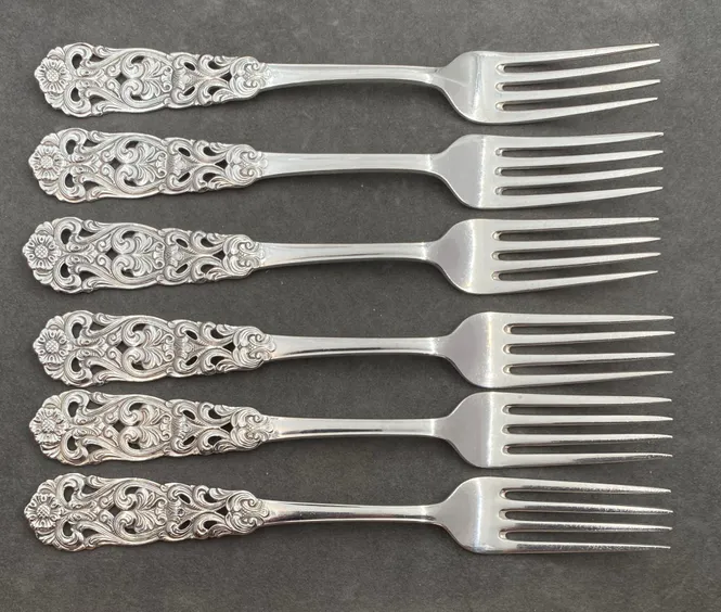 Hovedbilde Valdres: 6 x Liten spisegaffel 17,3 cm.