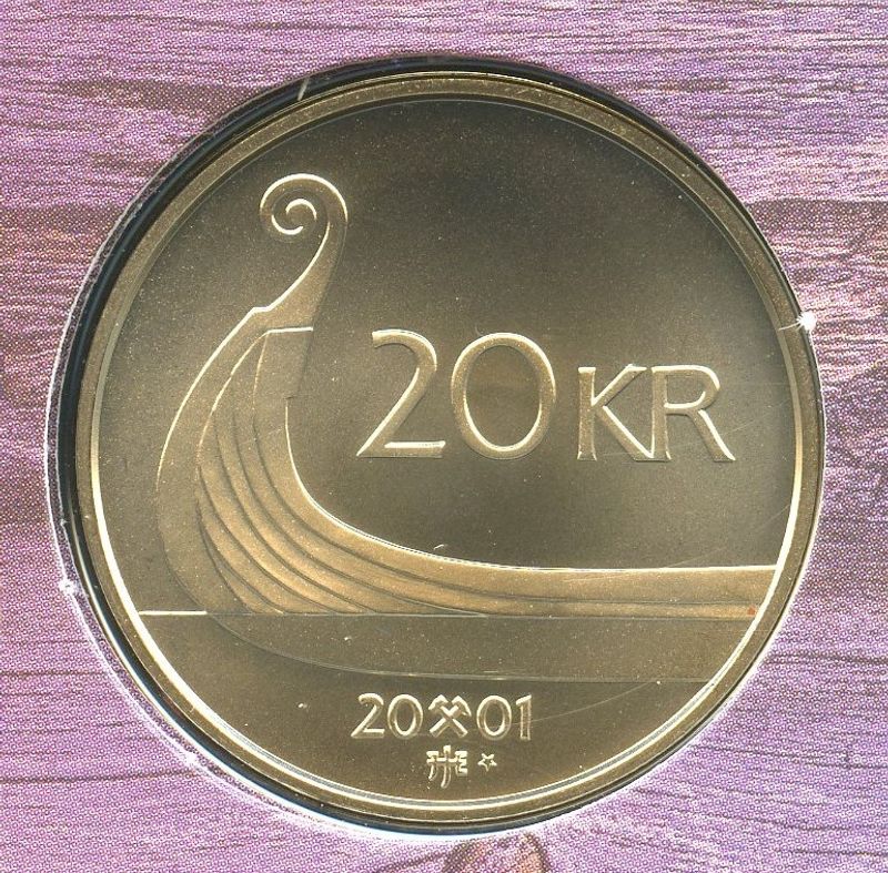 20 kroner 2001 m/stjerne BU